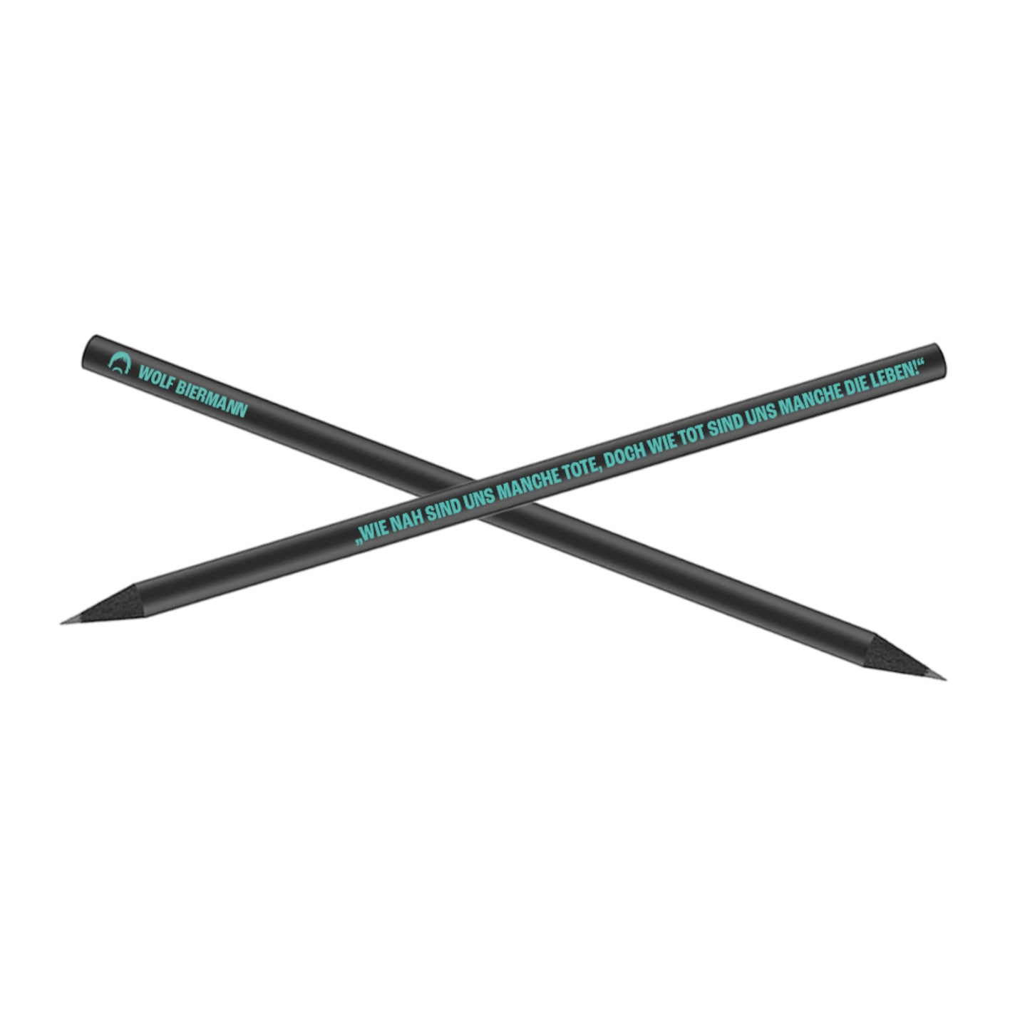 Wolf Biermann Bleistift – Der Hugenottenfriedhof (Black Pencil)