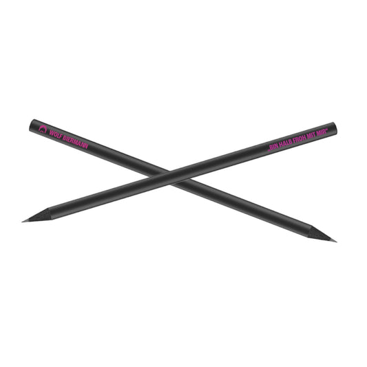 Wolf Biermann Bleistift – Bin mager nun und fühle mich (Black Pencil)