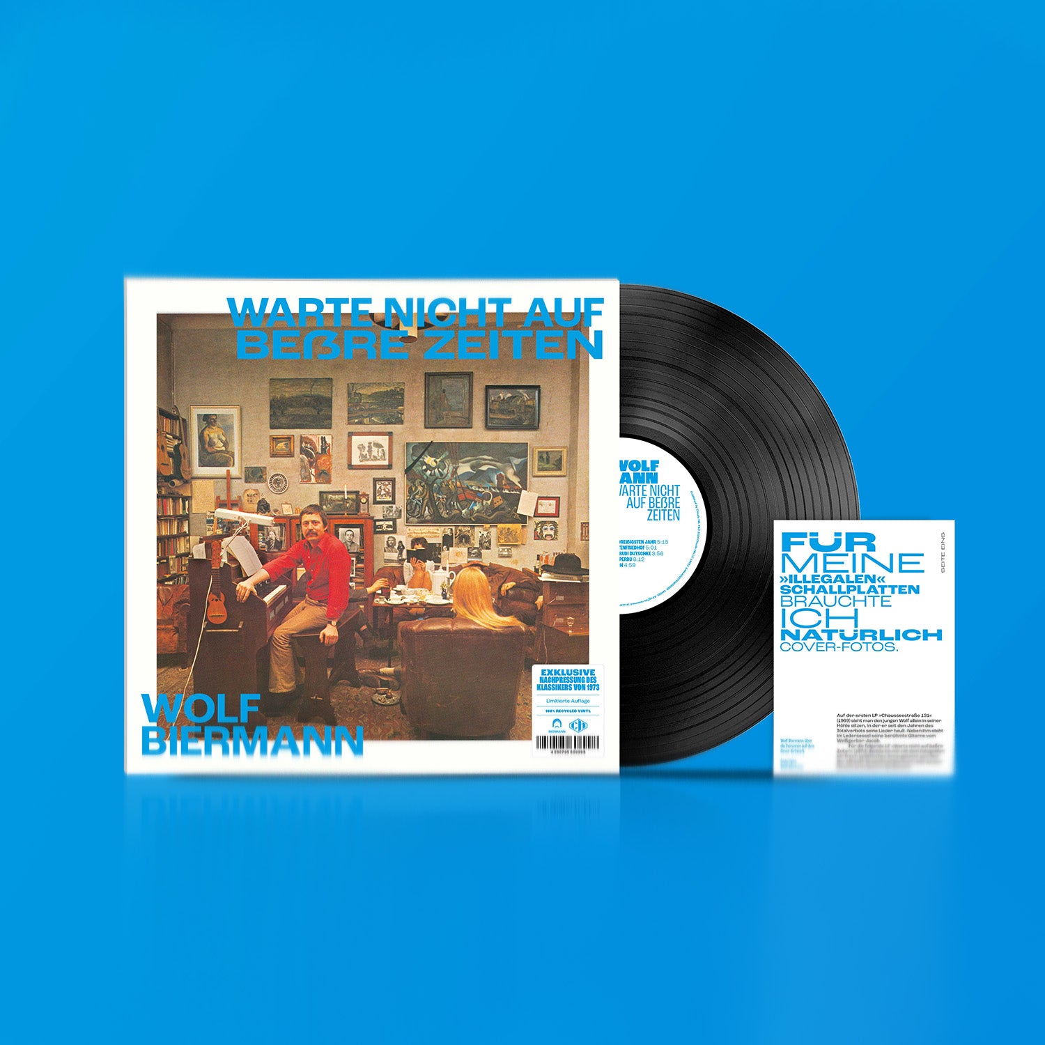 Wolf Biermann - Warte nicht auf beßre Zeiten - LP