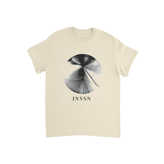 INVSN - "Circle" - white/ebony T-Shirt
