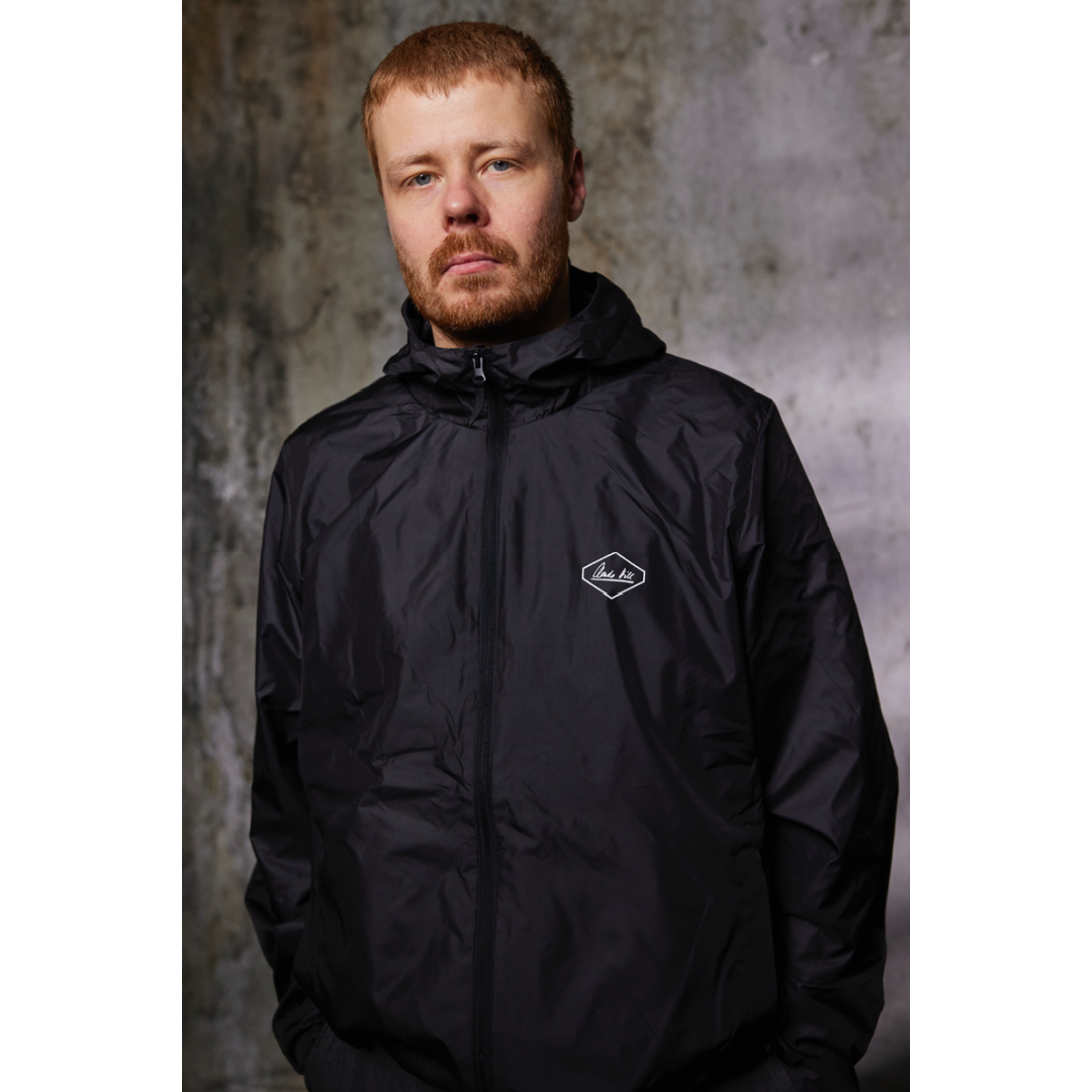 Clouds Hill - 'Interface Collection' Black Windbreaker