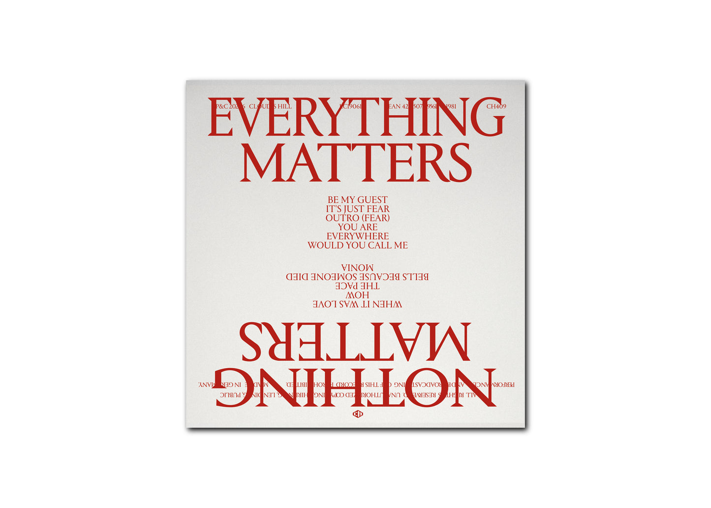 So Soon - Everything Matters, Nothing Matters